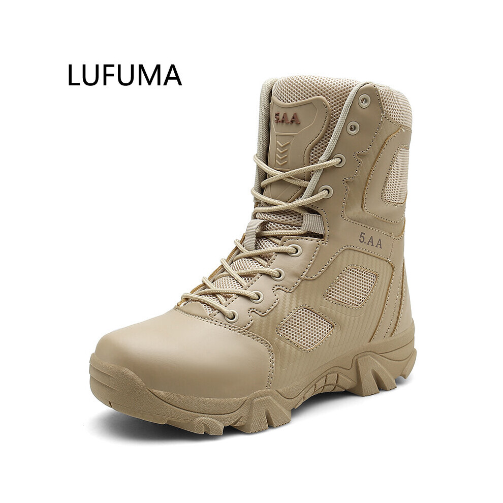 Mens Motocycle Boots Military Boot Combat Mens Ankle Boot Tactical Big Size 39-46 Army Boot Male Shoes Work Safety Shoes 885660634624