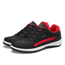 Leather Mens Lace-Up Business Casual Shoes Breathable Sports Shoes Non-Slip Vulcanized Shoes Men
