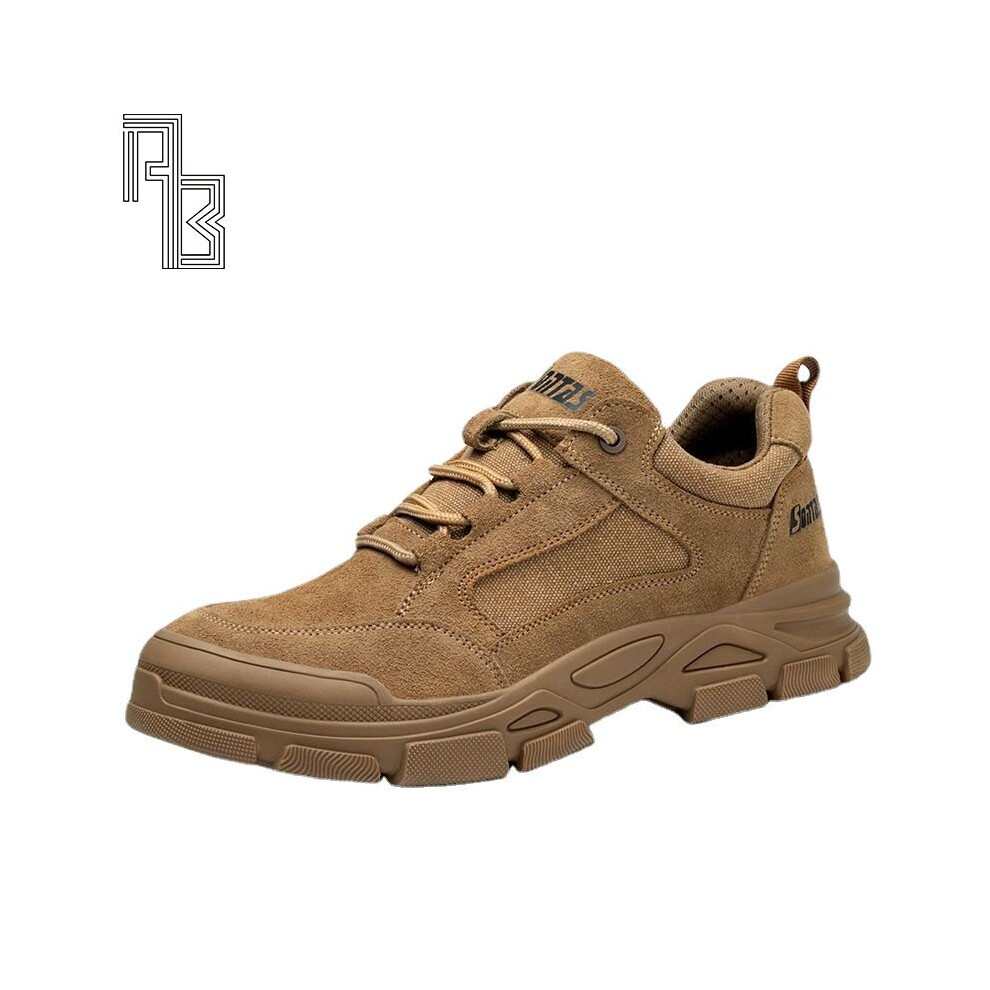 Men Anti Smashing And Anti Piercing Fashionable Labor Protection Shoes Breathable And Deodorant Sneakers Steel Baotou Work Shoes 885660660098