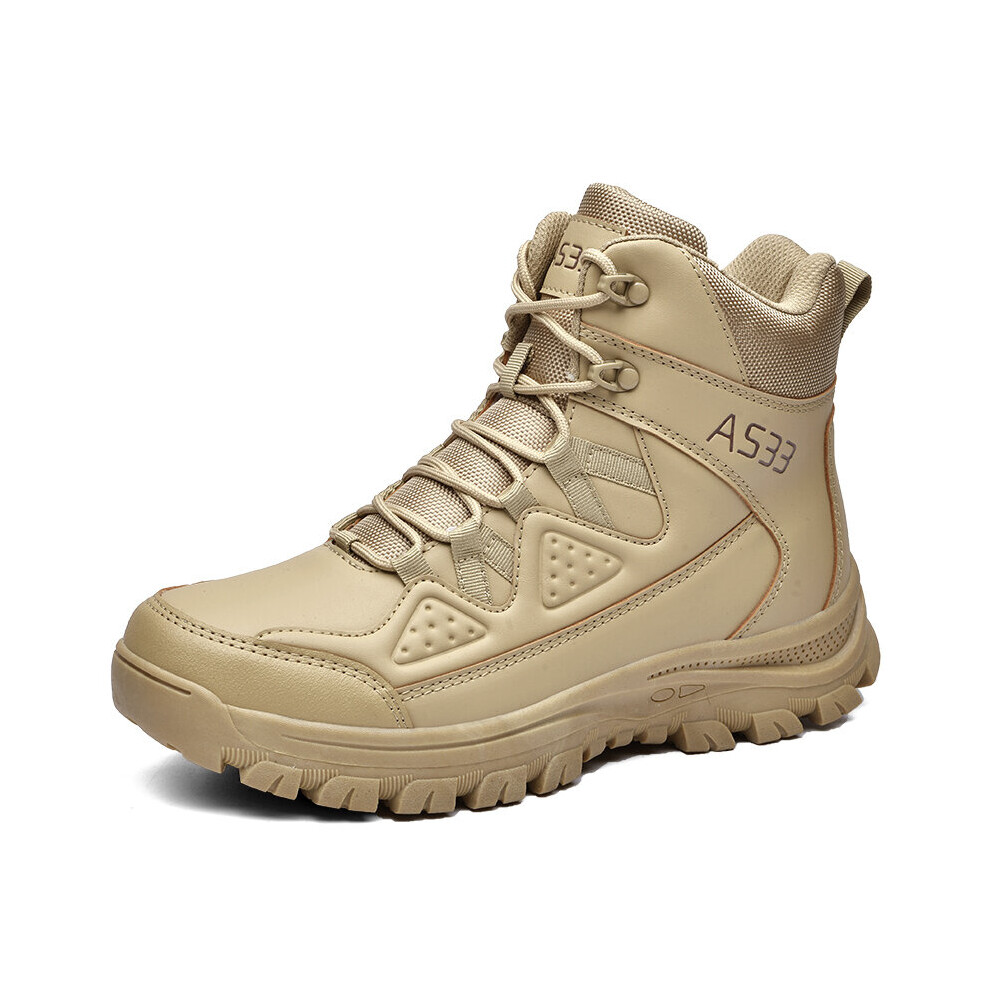 Army Boots Military Boots Men Tactical Boots Army Tactical Desert Combat Boots Safety Shoe Snow Leather Winter Zip Outdoor Boots 885660777949