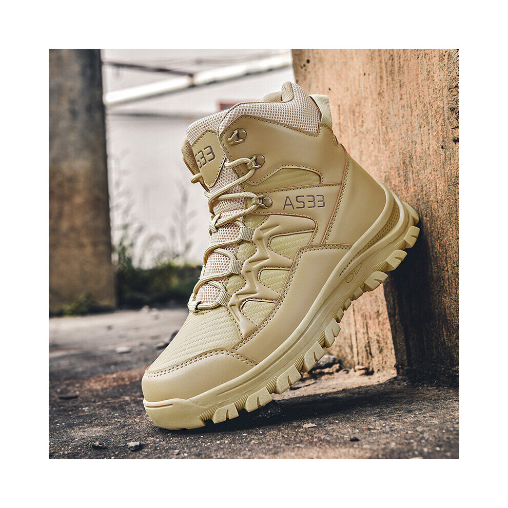 Men Tactical Boots Men Army Boots Climbing Hiking Shoes Ankle Outdoor Boots Mens Military Desert Waterproof Work Safety Shoes 885660779639
