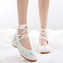 Embroidery Fabric Linen Casual Outdoor Espadrilles Hanfu Shoes Summer Women Shoes Ethnic Retro Canvas Loafers Embroidered Shoes