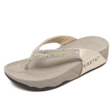 Women Beach Slippers Rhinestone Crystal Flip Flops Home Outside Slipper Women Flat Sandals Non-Slip Shoes women hy636
