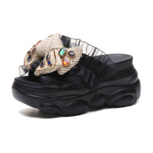 Flip Flops Women Slippers High Heels Platform Shoes Comfortable Rubber Wedges Shoes for Women Sandals Summer Shoes Woman