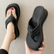 Summer Platform Flip Flops Female Clip Toe Wedges Slippers Women Outdoor Thick Bottom Slides Woman
