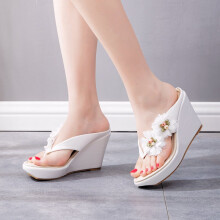 Summer Womens Flip-Flop Sandals Platform Flip Flops Slippers Swing Wedges Women Shoes Plus Size