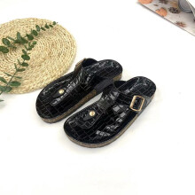 Beach Cork Slippers Women Casual Flip Flops Summer Lady Soft Leather Slip on Slides Female Comfort Shoes 36-42