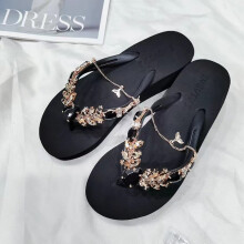 Women Crystal Slippers Ladies Bling Flats Female Outdoor Beach Shoes Female Footwear Women Summer Flip Flops qt576