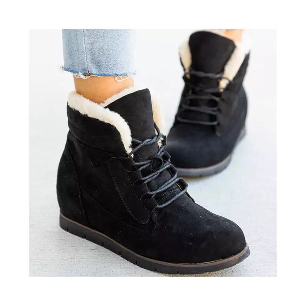 Ladies flat lace up best sale ankle boots