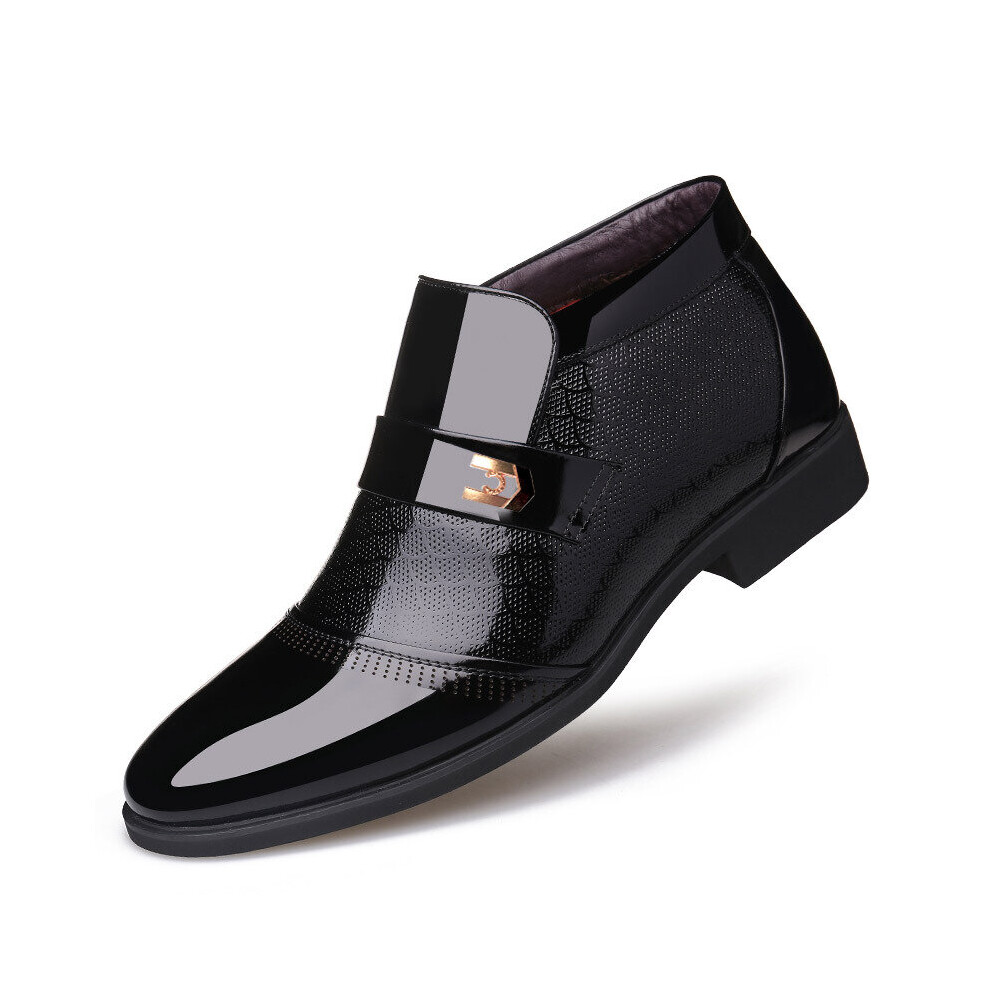 Men's Black Warm Winter Ankle Leather Snow Boots Safety Boots For Shoes Zapatos Hombre Botas Bota Yyu7