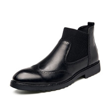 Motorcycle Boots Homme Leather Shoes for Man Chelsea Boots Men Ankle Boots Man Brogue Men Dress Shoes Zapatillas