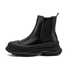 Autumn Winter Classic Mens Chelsea Boots Comfortable Leather Slipon Platform Boots for Men Ankle Boots botines