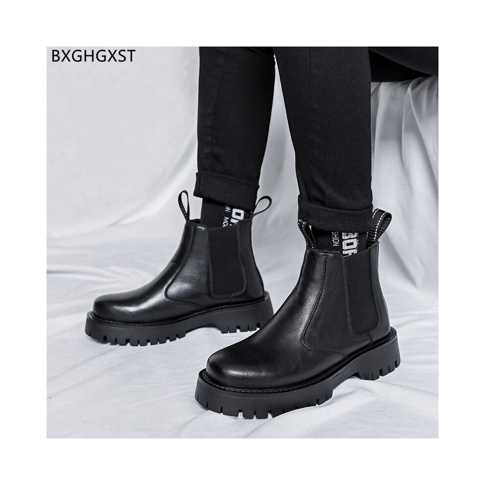 Chelsea Boots for Men Male Platform Boots for Man Shoes Men Ankle Boots Men Shoes Leather Chaussure De Homme