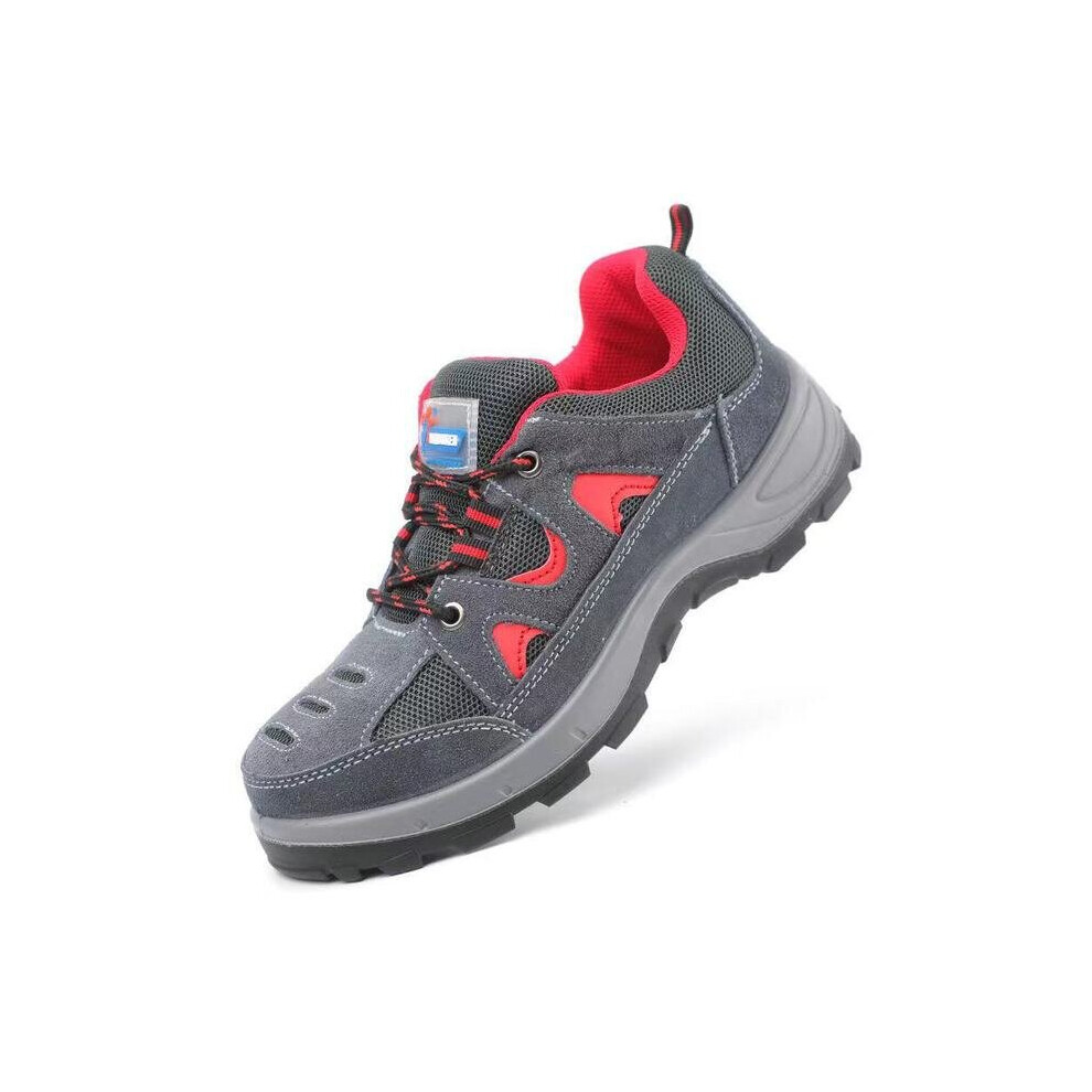 Men Anti-Smashing Anti-Puncture Gas Injection Molding Cowhide Steel Toe Cap Safety Work Shoes Zapatos De Trabajo De Hombre H824 885661030296