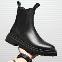 Autumn Chelsea Boots for Men Boots Platform Shoes Ankle Boots Winter Slip on Men Shoes