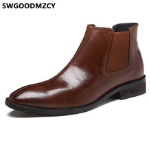 Chelsea Boots Men Shoes+male Leather Boots Men Ankle Boots Men Shoes Zapatos De Hombre Chaussure Homme Erkek Ayakkabi Scarpe