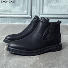 Ankle Boots for Men Male Leather Casual Shoes Men Chunky Boots for Man Chelsea Boots Men Motorcycle Shoes Man Winter Shoes