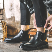 Leather Boots for Men Male Men Casual Shoes Ankle Boots Chelsea Boots Men Chaussure De Homme