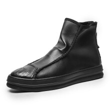 Platform Motorcycle Boots for Men Male Shoes Men Chelsea Boots Men Chunky Boots for Man Leather Casual Shoes Man