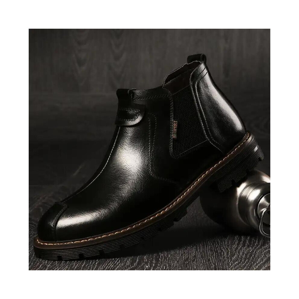 Chelsea Boots Men Casual Shoes Casuales Ankle Boots for Men Stivali Boots for Men Male Sapato Leather Casual Shoes ??????? ?????-image-OPC-PBWRCKJ-NEW