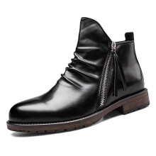 Chelsea Boots Men Cowboy Boots for Men Male Ankle Boots for Man Leather Casual Shoes Men Platforms Zapatillas Hombre