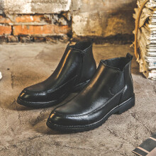 Brown Chelsea Boots Men Leather Boots Man Winter Shoes for Man Military Boots for Men Male Chaussure De Homme