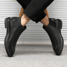Chelsea Boots Men Casual Shoes Winter Boots Man Brown Leather Shoes for Man Ankle Boots for Men Male Zapatos