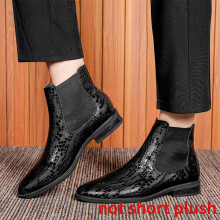 Chelsea Boots Leather Shoes for Men Snow Boots Casuales Ankle Boots for Men Casual Shoes for Men Winter Shoes Zapatillas Hombre