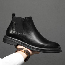 Brown Ankle Boots for Men Male Casual Shoes Winter Boots Man Leather Shoes for Man Chelsea Boots Men zapatos hombre