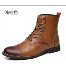 Retro men ankle boots chelsea boots lace up autumn winter warm boots H302
