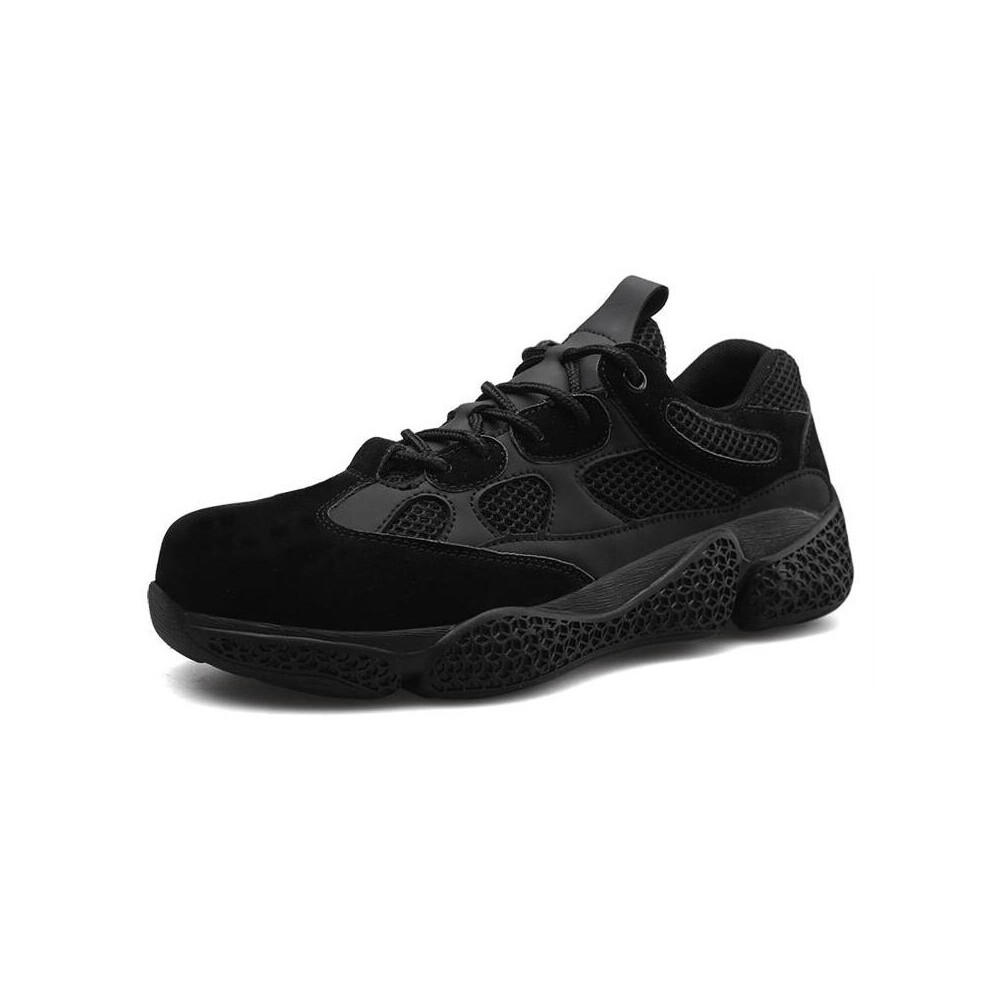 Construction Safety Shoes Mens Breathable Wear-Resistant Safty Protection Anti-Smashing Anti-Piercing Indestructible Work Shoes 885661032412