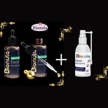 Shoe Spray (Bionula disinfectant and deodorizer for shoes spray) + Bionula foot deodorizer (Bionula Nano silver feet spray)