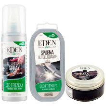 Brown leather shoes cleaning and care Kit EDEN.