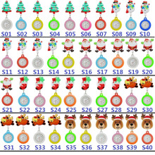 10pcs/lot Creative Personal Nurse Doctor Cartoon Animal Retractable pocket watches hospital medical clip hang watch
