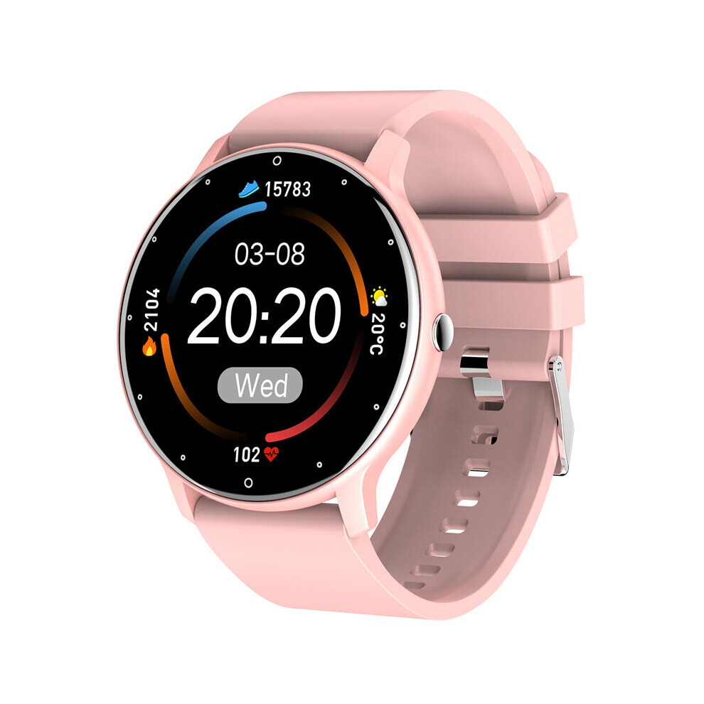 Smart Watch Men Women Sports Watch Blood Pressure Sleep Monitoring Fitness Tracker Android Ios Pedometer Smartwatch Pink 885653172362