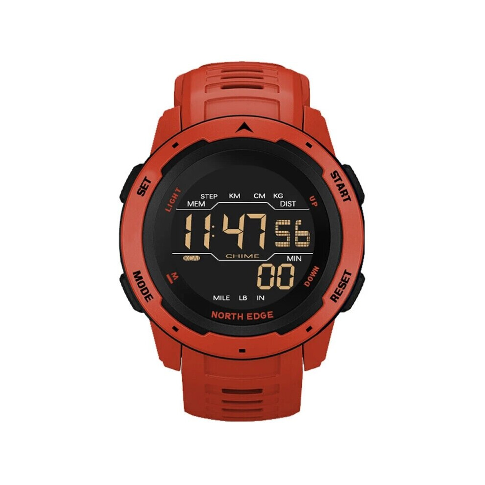 Mars Digital Watch Alarm Pedometer Countdown Men Sport Watch 50M Waterproof FSTN Screen Dual Time Watch-image-OPC-PBWRPWS-NEW
