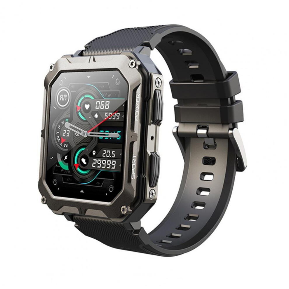 C20 Pro Smart Watch Health Monitoring Heart Rate Electronic Watch Sport Wristwatch For Men Digital Watches For Outdoor Black 885653204780