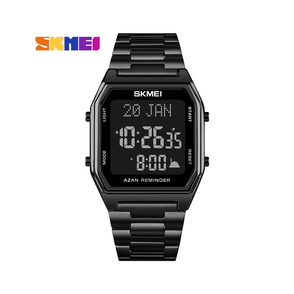 LED Watches Men Watch Mens Wristwatches Direction Bookmark Digital City Data Male Qibla Muslim Watches relogio masculino-image-OPC-PBWRQ52-NEW