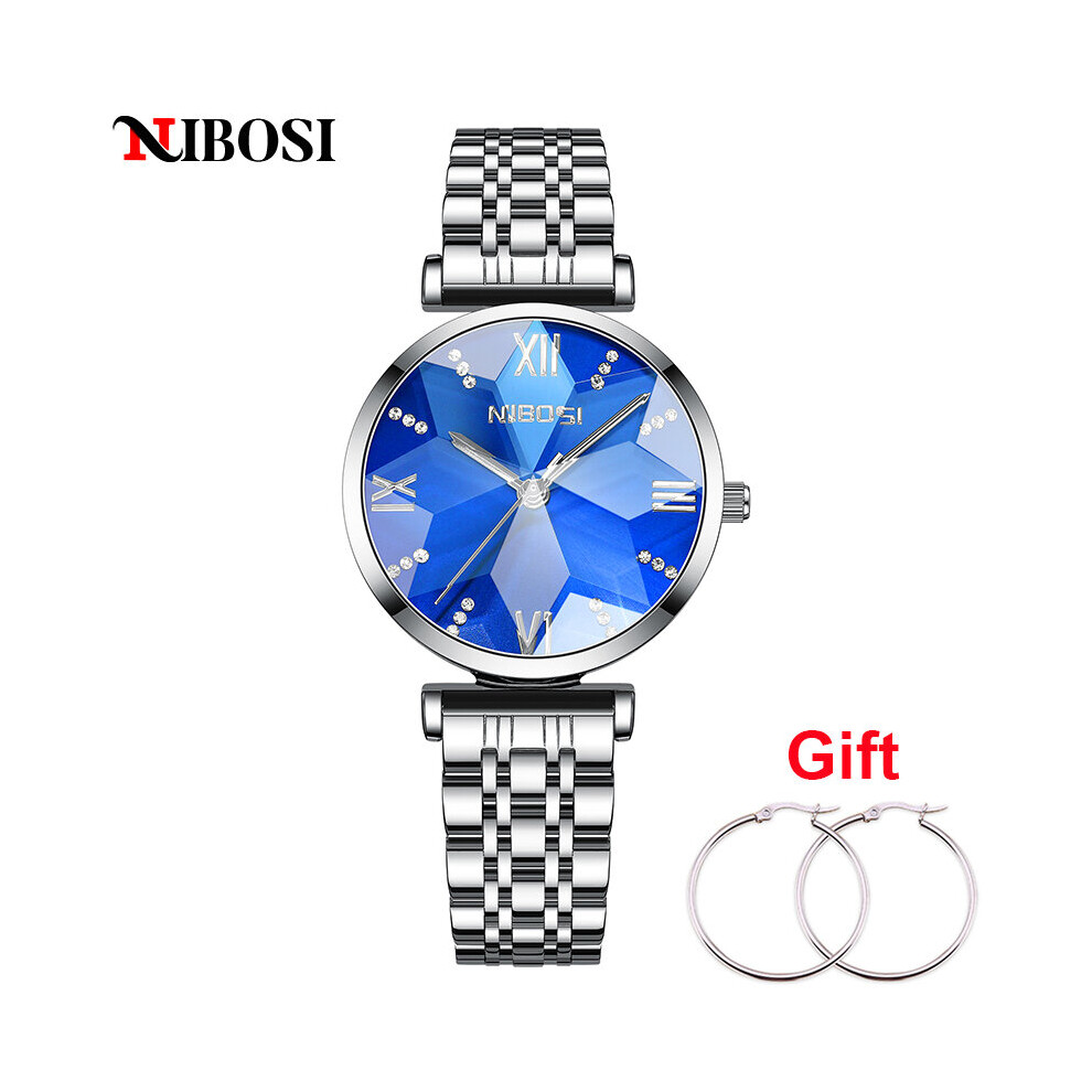 Watches For Women Stainless Steel Silver Waterproof Quartz Ladies Watch Relogio Feminino Gift-image-OPC-PBWRRMP-NEW