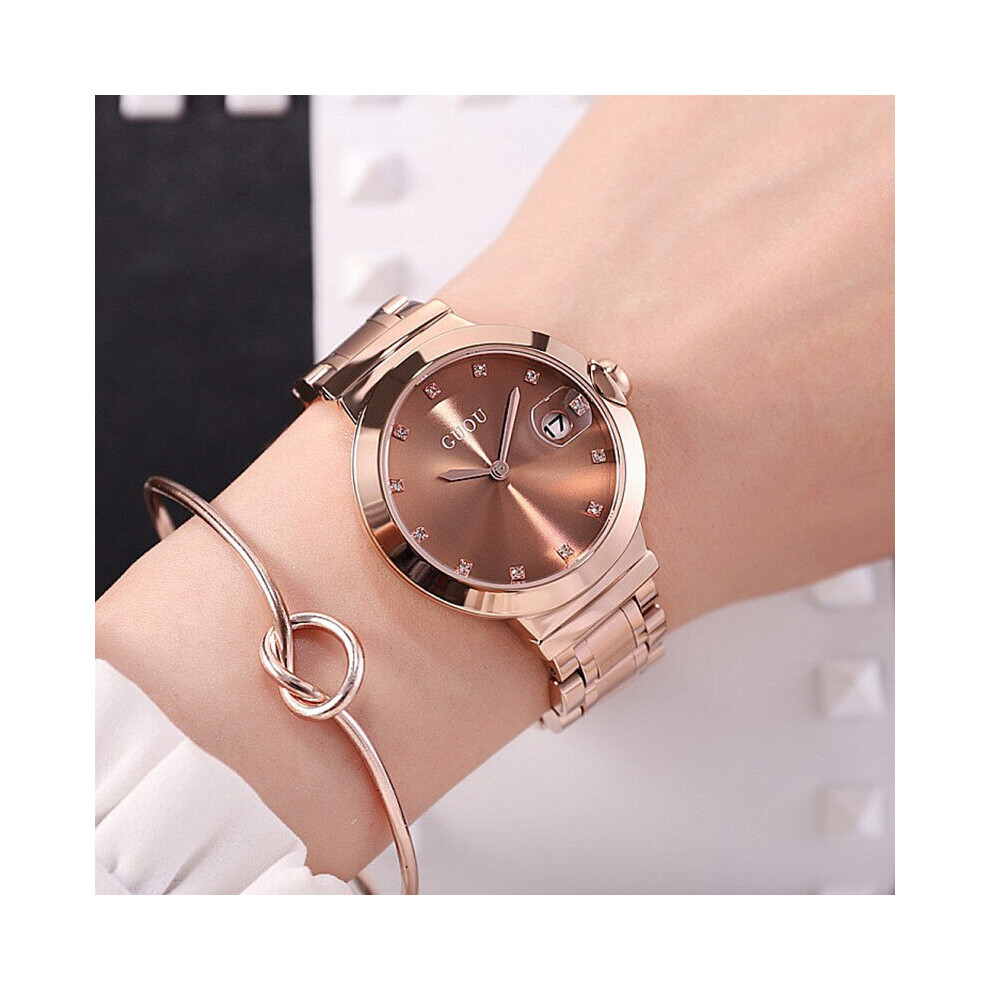 Guou Top Women Full Stainless Steel Quartz Watches Higher Cost Watch Female Calendar Wristwatches Girls-image-OPC-PBWRRVH-NEW