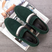 (606green Beige-38) Men Loafers Shoes Casual Men Driving Shoes Leather Boats Shoes Men Loafers Moccasins