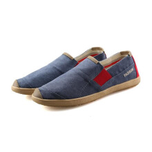 (Blue-43) Men Flats Plimsolls Retro Style Canvas Casual Shoes Men Espadrille Fisherman Shoes Plus Size Alpargatas Hombre