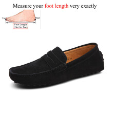 (Black-13) Big Size Slip On Mens Cow Suede Shoes Men Loafers Leather Casual Mocasines Hombre Lofer Man Boat Shoes Driving Summer Loafer 49s