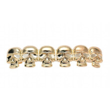 Hip Hop Fang Teeth Grillz Skull Bottom Teeth Caps Mouth Tooth Cosplay Jewelry