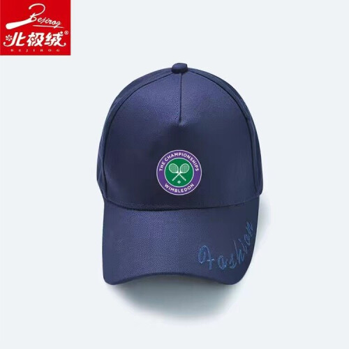 (navy) Wimbledon Arctic velvet tongue visor hat