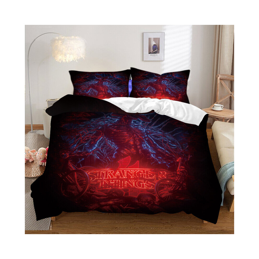 Xcsgsra (Style 13, Super King (220X260cm)/3Pcs) Stranger Things Bedding Single Double Duvet Cover