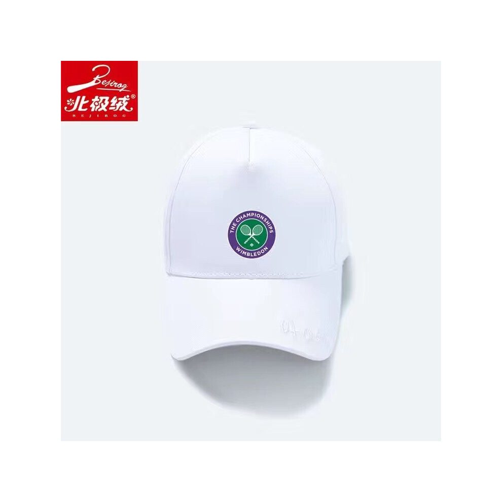 (white) Wimbledon Arctic velvet tongue visor hat