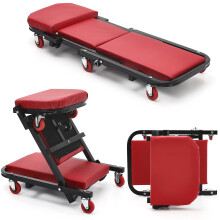 Under Car Mechanic Creeper Trolley Cart Shop Board Headrest Trays Rolling Stool