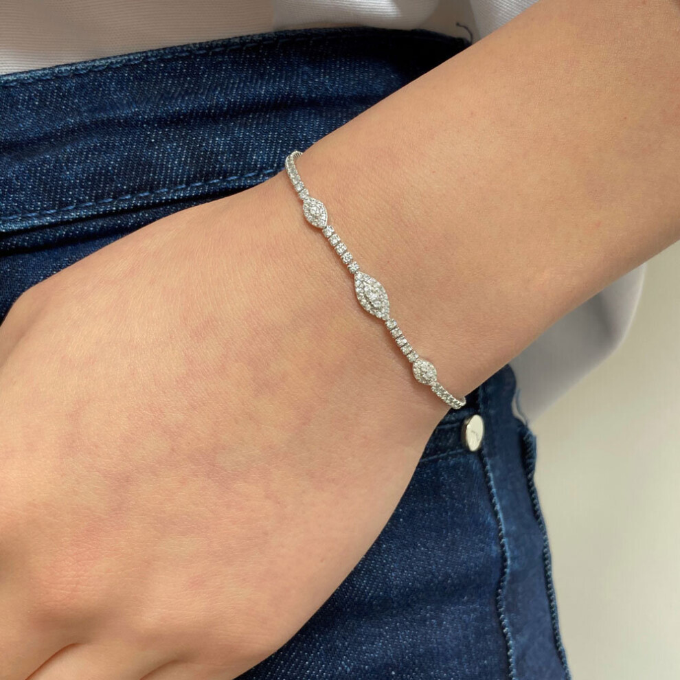 Model Baget Silver 925 Bracelets for Women High Gift Zircon Jewelry-image-OPC-PBWSPGH-NEW