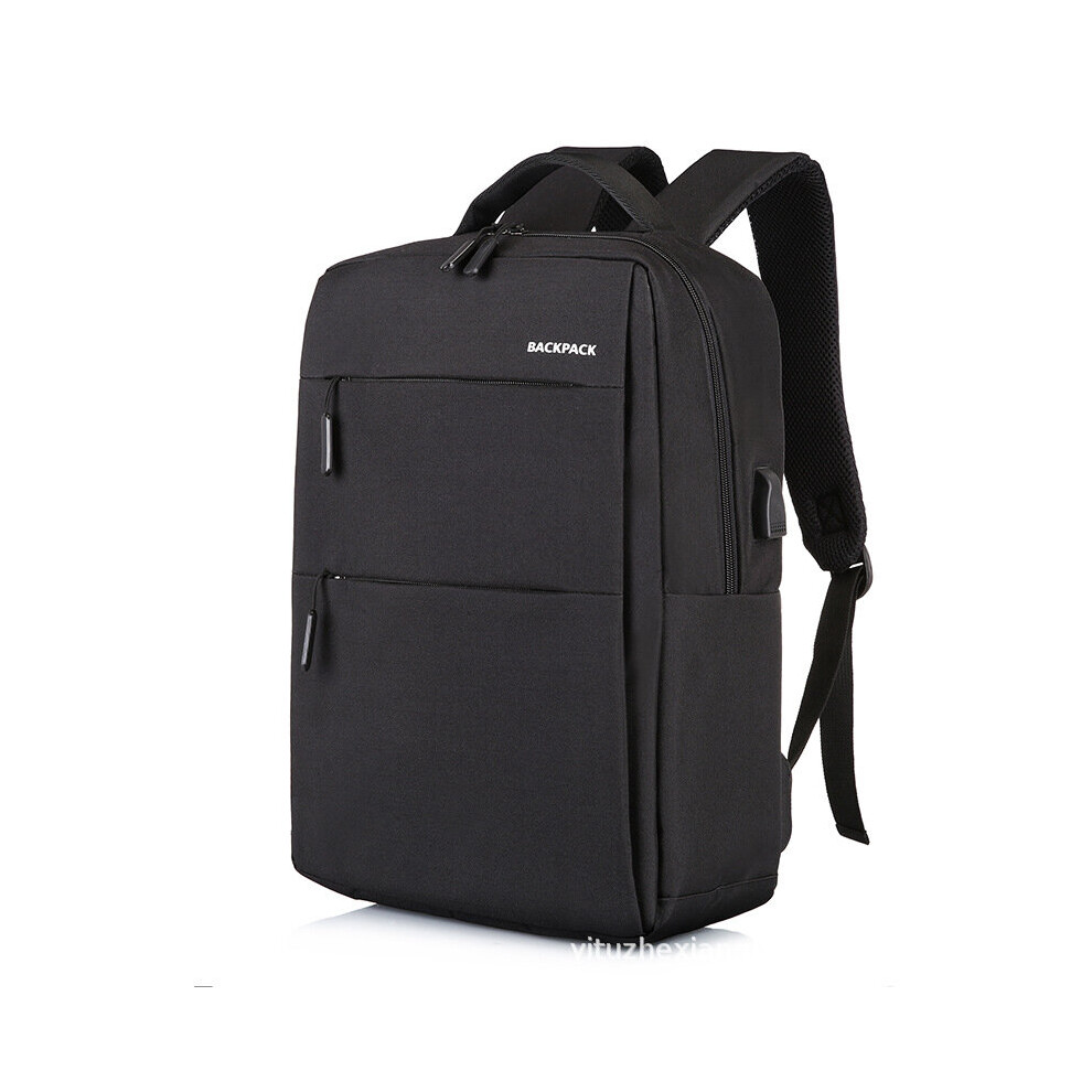 Usb Charging Business Nylon 15.6 Inch Laptop Backpack Men Women School Bag With Earphone Hole Travel Bagpack Multicoloured 885654884233